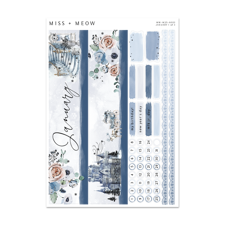 January 2026 | Foiled Monthly Sticker Kit