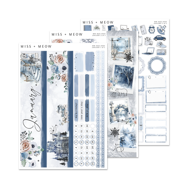 January 2026 | Foiled Monthly Sticker Kit