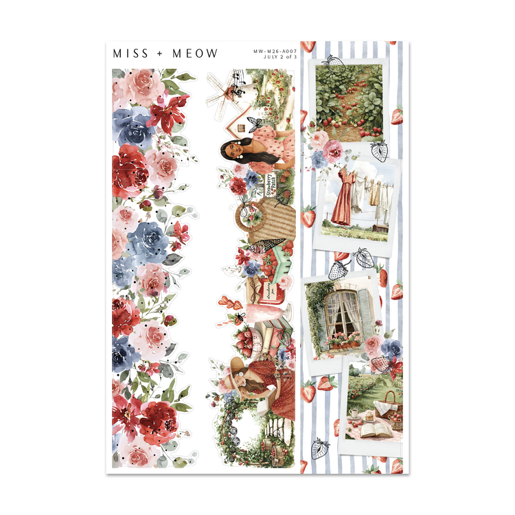 July 2026 | Foiled Monthly Sticker Kit