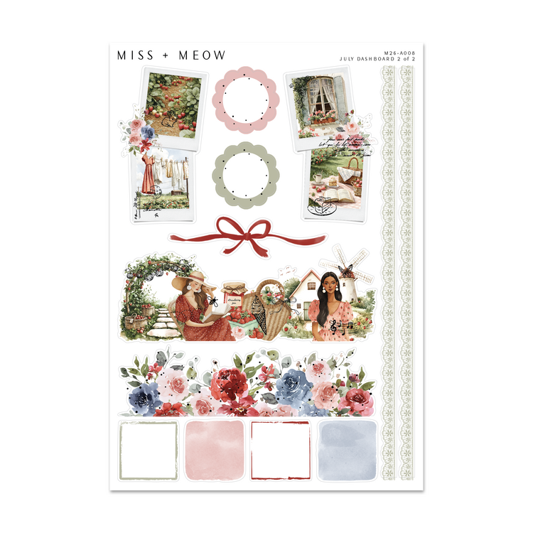 July 2026 Dashboard | Foiled Sticker Kit