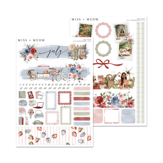 July 2026 Dashboard | Foiled Sticker Kit