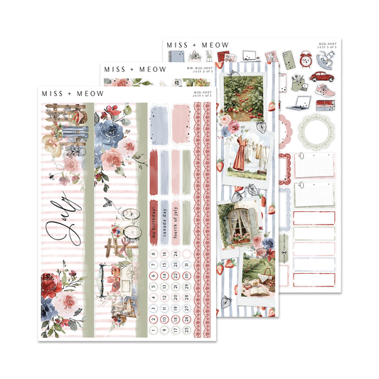 July 2026 | Foiled Monthly Sticker Kit