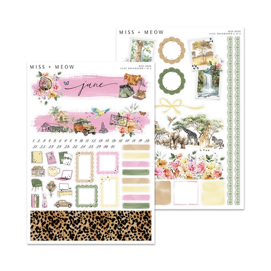 June 2026 Dashboard | Foiled Sticker Kit