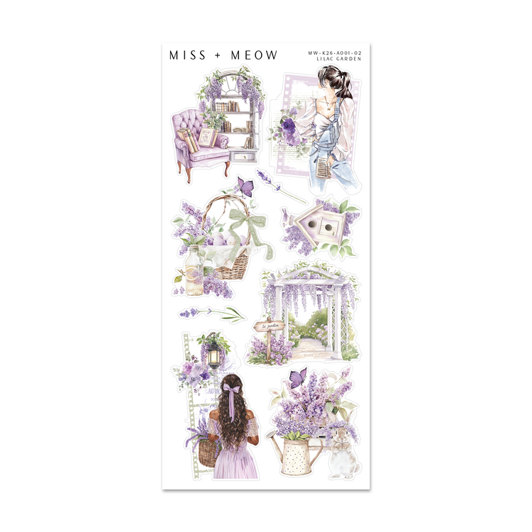 Lilac Garden | Add-On Stickers