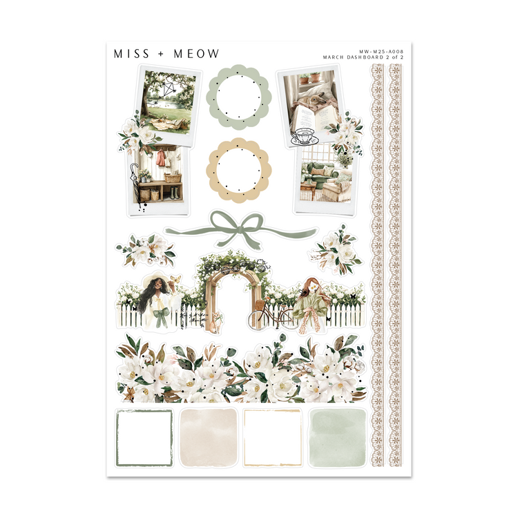 March 2026 Dashboard | Foiled Sticker Kit