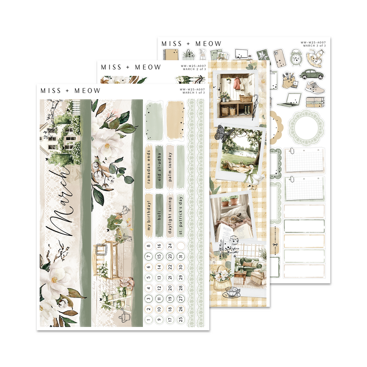 March 2026 | Foiled Monthly Sticker Kit