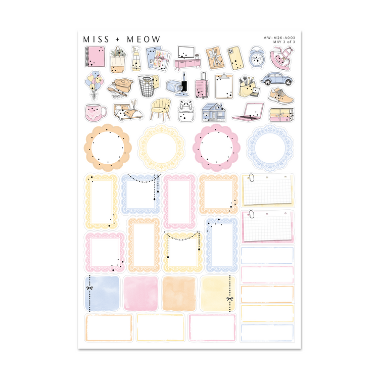 May 2026 | Foiled Monthly Sticker Kit