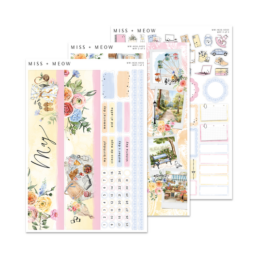 May 2026 | Foiled Monthly Sticker Kit