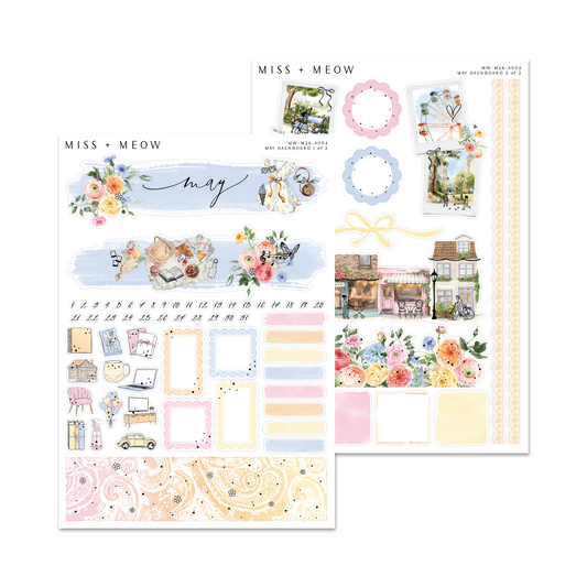 May 2026 Dashboard | Foiled Sticker Kit