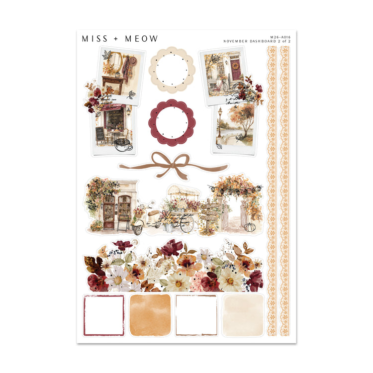 November 2026 Dashboard | Foiled Sticker Kit