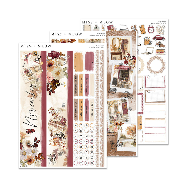 November 2026 | Foiled Monthly Sticker Kit