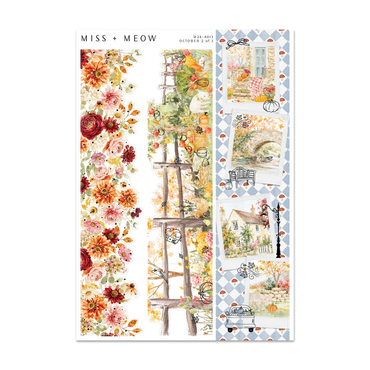 October 2026 | Foiled Monthly Sticker Kit