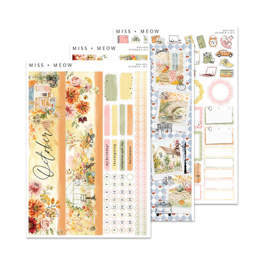 October 2026 | Foiled Monthly Sticker Kit