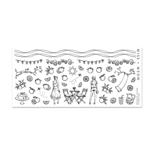 Orange Blossom | Foil Stickers