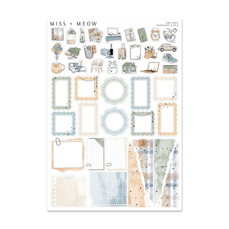 Overcast | Foiled Sticker Kit