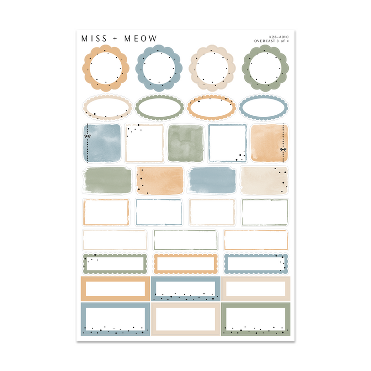 Overcast | Foiled Sticker Kit