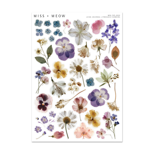 Junk Journal | Pressed Flowers