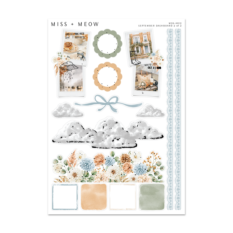 September 2026 Dashboard | Foiled Sticker Kit