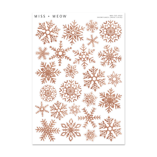 Deco | Snowflakes ROSE GOLD
