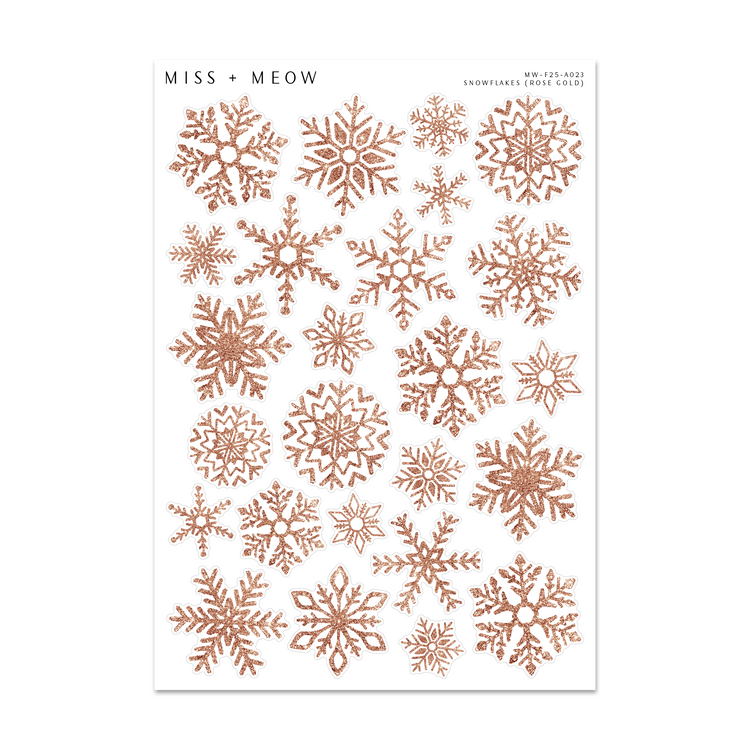 Deco | Snowflakes ROSE GOLD