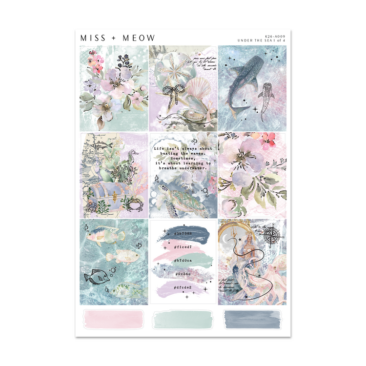 Under the Sea | Foiled Sticker Kit