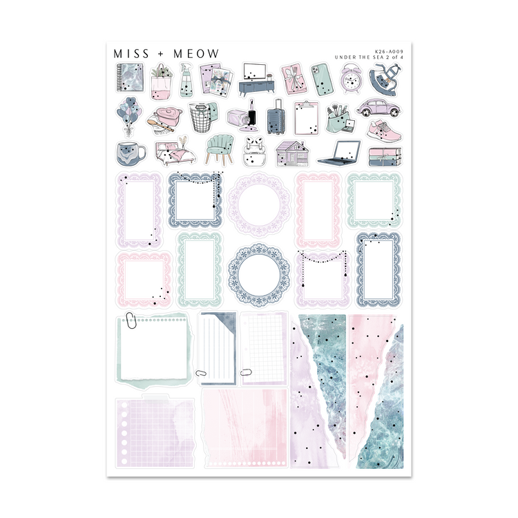 Under the Sea | Foiled Sticker Kit
