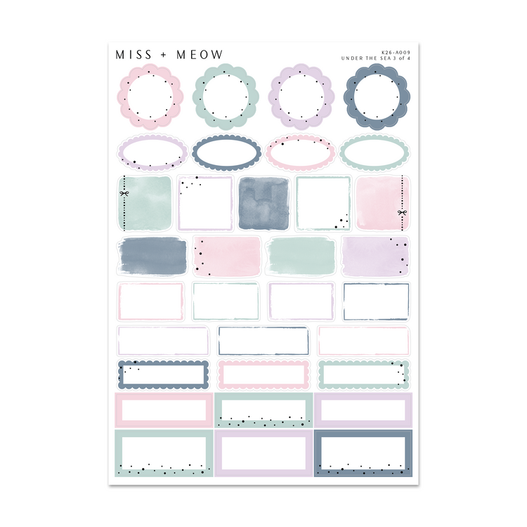 Under the Sea | Foiled Sticker Kit