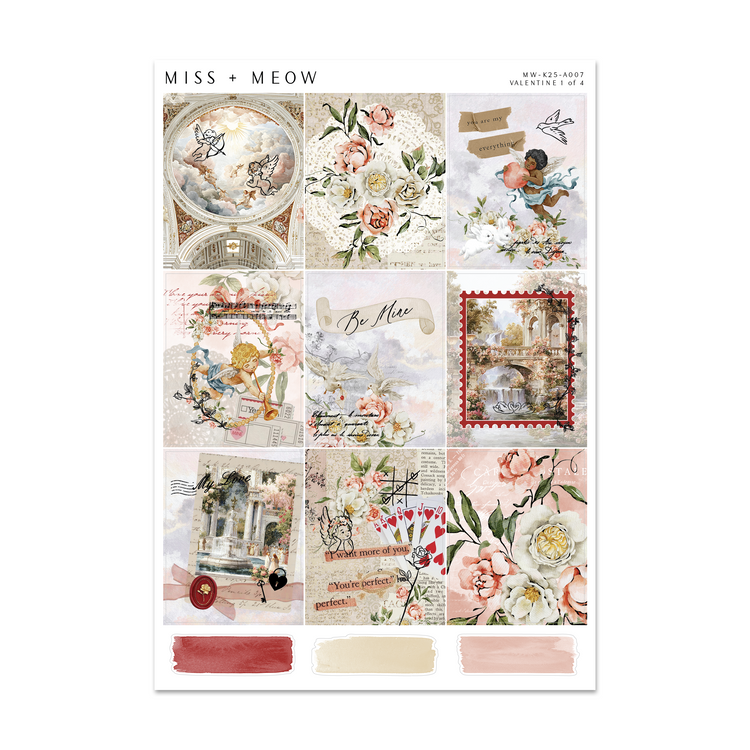 Valentine | Foiled Sticker Kit