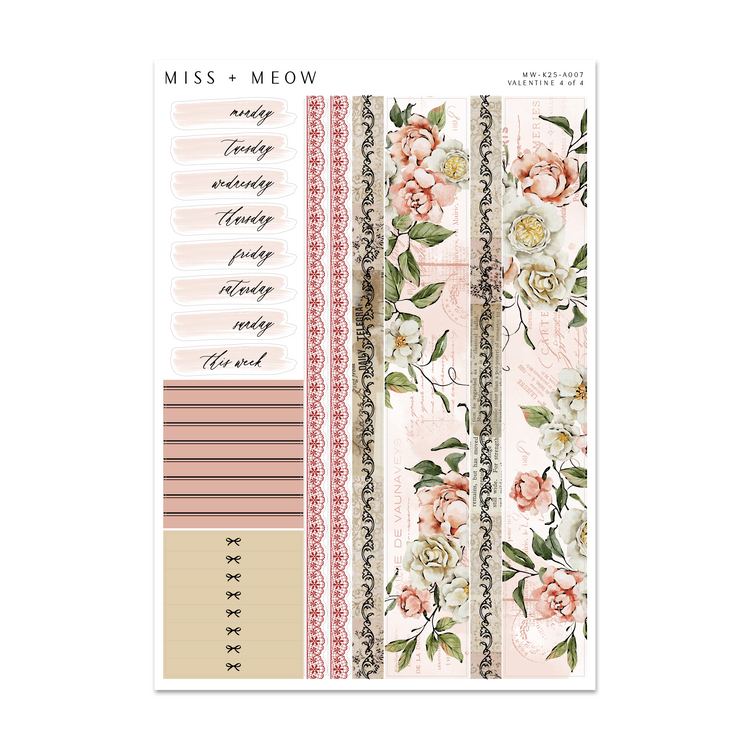 Valentine | Foiled Sticker Kit