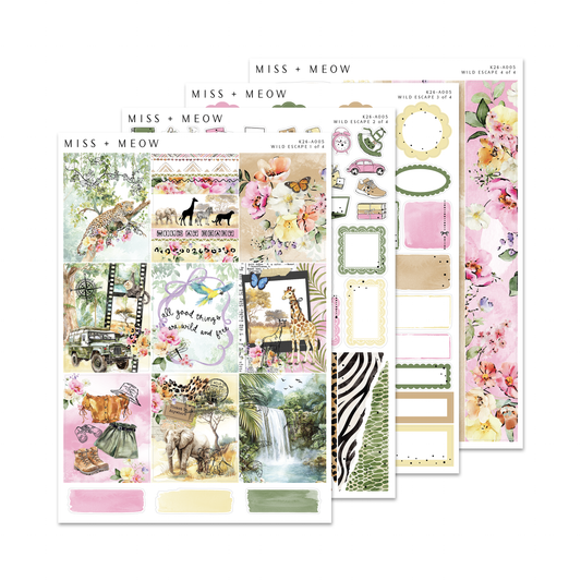 Wild Escape | Foiled Sticker Kit