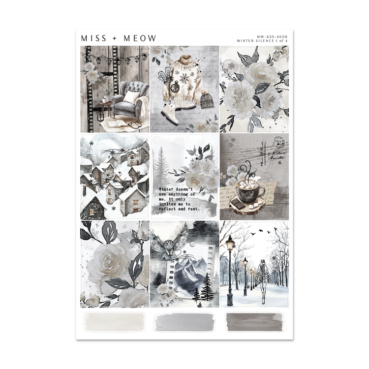 Winter Silence | Foiled Sticker Kit