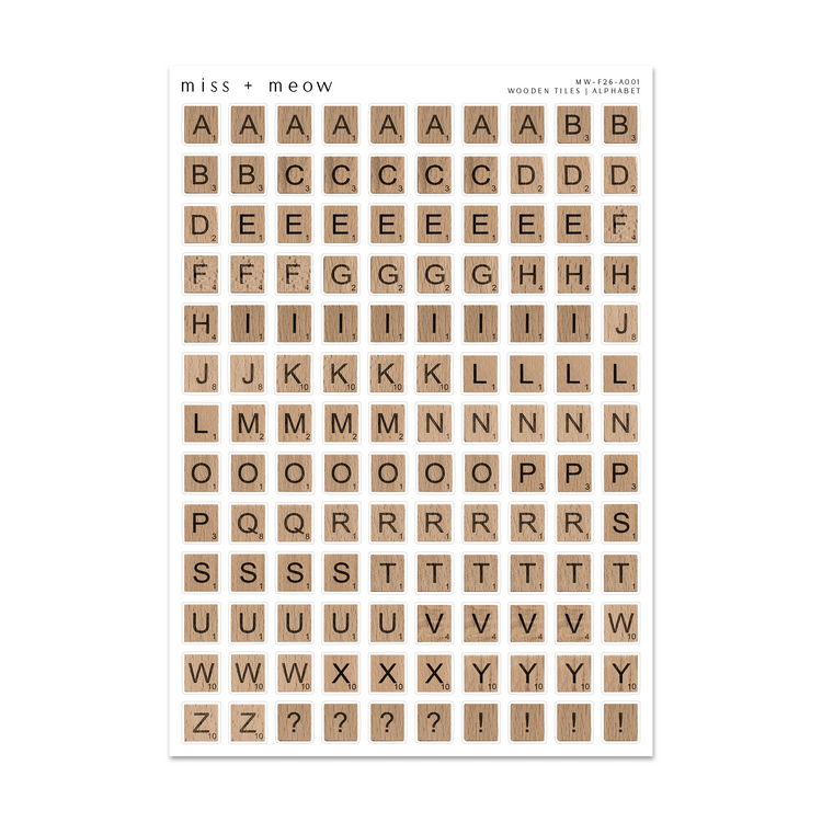 Wooden Tiles | ALPHABET